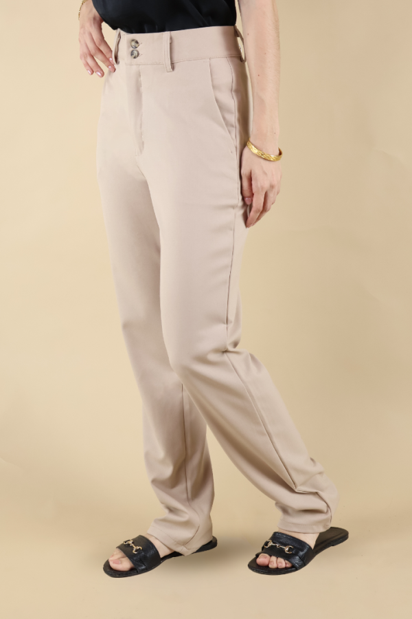 Pantalón De Dama Formal Trabajo Oficina Tiro Alto Moda